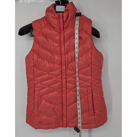 The North Face Aconcagua Vest Womens Medium Coral 550 Fill Down Puffer  Full Zip - Picture 3 of 9